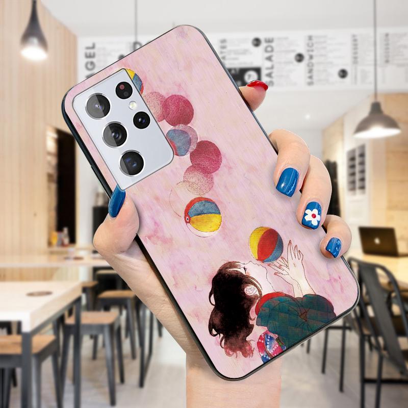 Husă de telefon drăguță cu benzi desenate sportive pentru fete