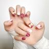 Sweet Style Short Jelly Gel Press-on Nails - High-end, Fresh & Natural Autumn/Winter Whitening Nail Tips
