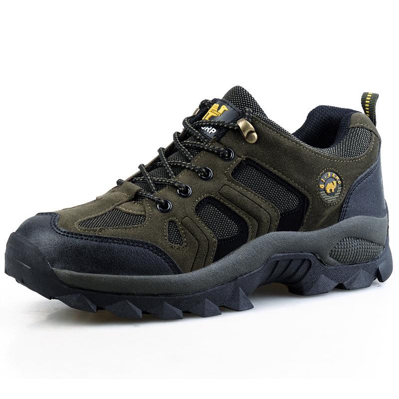 Outdoor Hiking Shoes Men's Hiking Shoes Sports and Leisure Outdoor Sports Shoes Women's Autumn and Winter Large Size Leather Shoes Men's Cotton Shoes