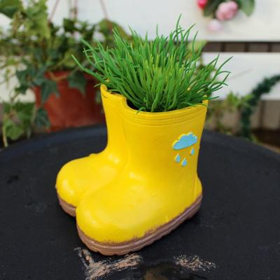 Cartoon Cute Flowerpot Planter Personalized Childrens Rain Boots Shaped Succulent Flowerpot