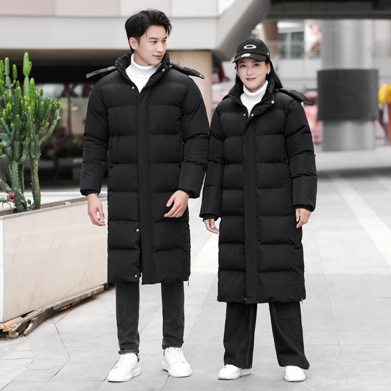 

Men s Loose Casual Cotton Jacket Solid Color Short Winter Warm Coat 5XL чорний