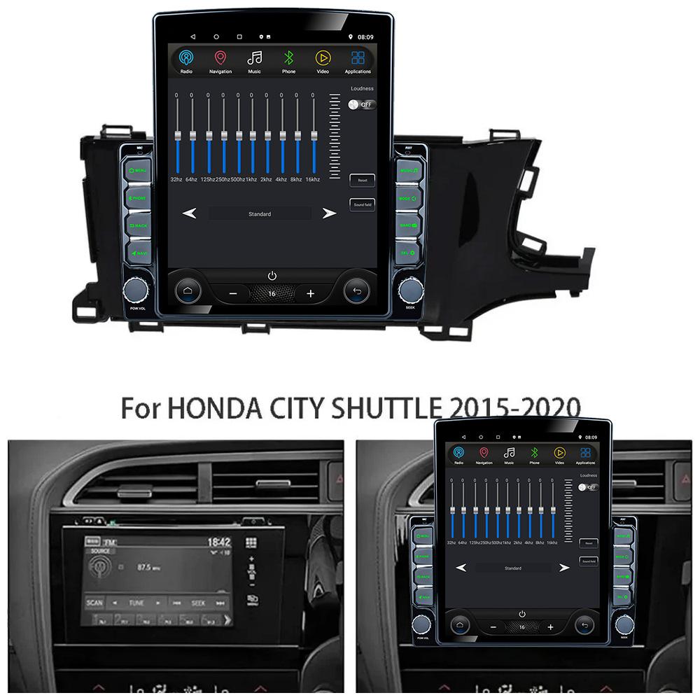 9.7" Vertical Style Tesla Screen Android For Honda City Shuttle 2015-2020 Car radio GPS Navigation Multimedia Video Player