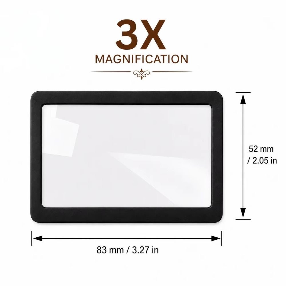 10PCS Slim Design Card-type Magnifier Card-Sized Reading Magnifier Reading Small Text