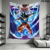 Dragon Ball Super Saiyan Kunstwerk Wandteppich Wandmontiert Mode Druck Homestay Weiche Dekoration Wandteppich Wanddekoration Hintergrund Wandbehangtuch