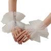 Damen Tüll Armstulpen Kostümzubehör Weiße Spitze Armstulpen für Damen Kostümzubehör