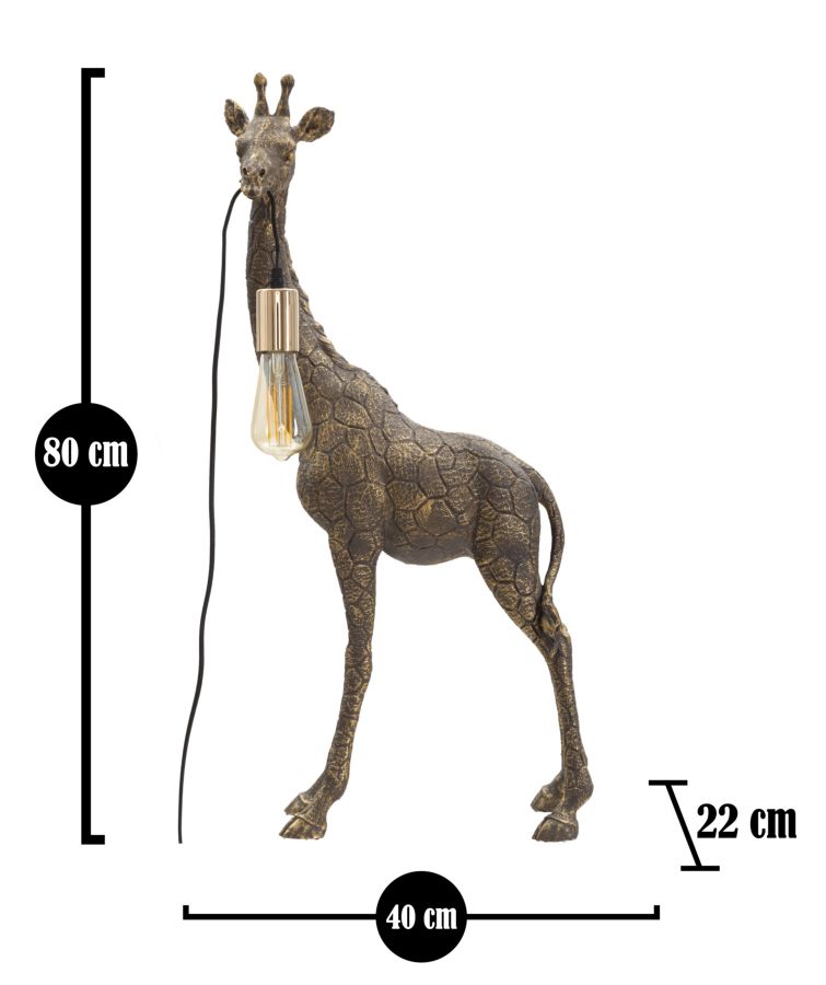 Table Lamp Giraffe Cm 40X22X80