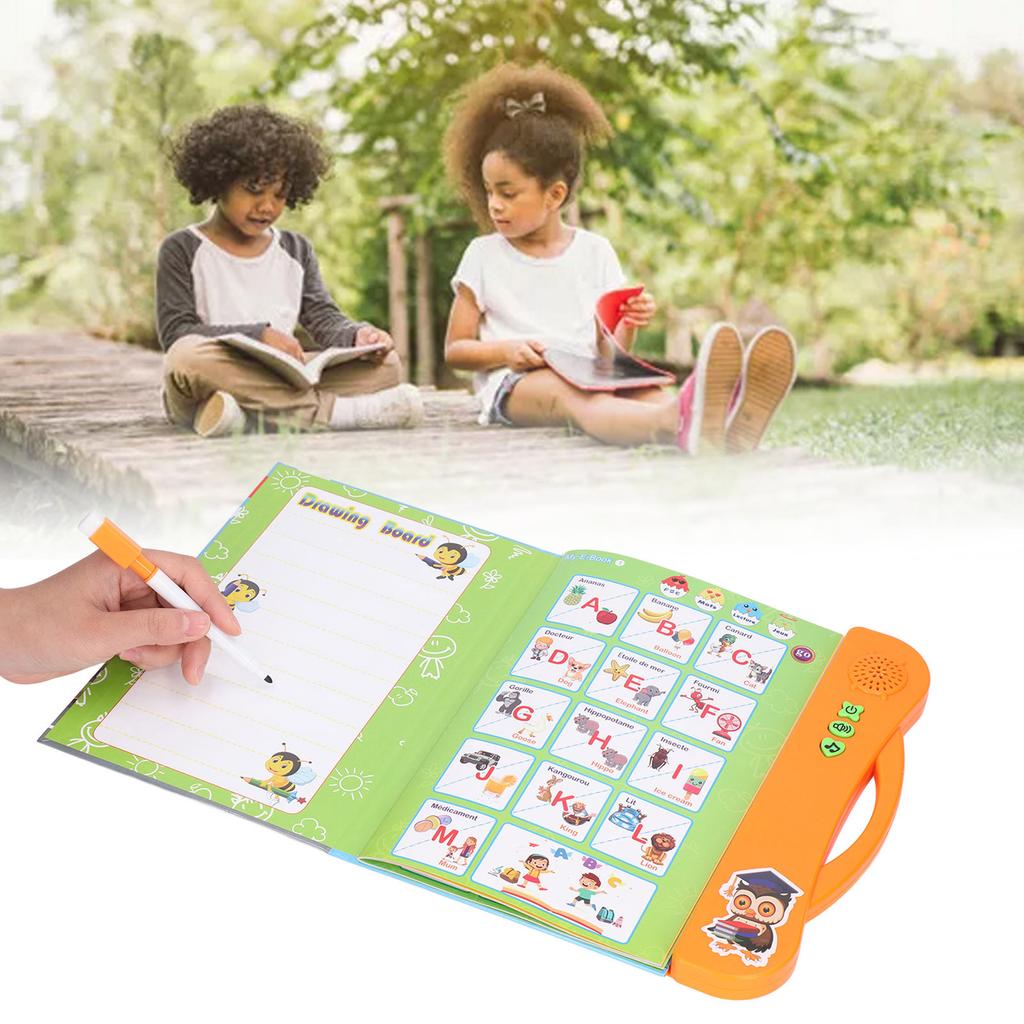 French Sound Book Children English Read Music Interactive Learning Book Educational Toy Birthday Gift