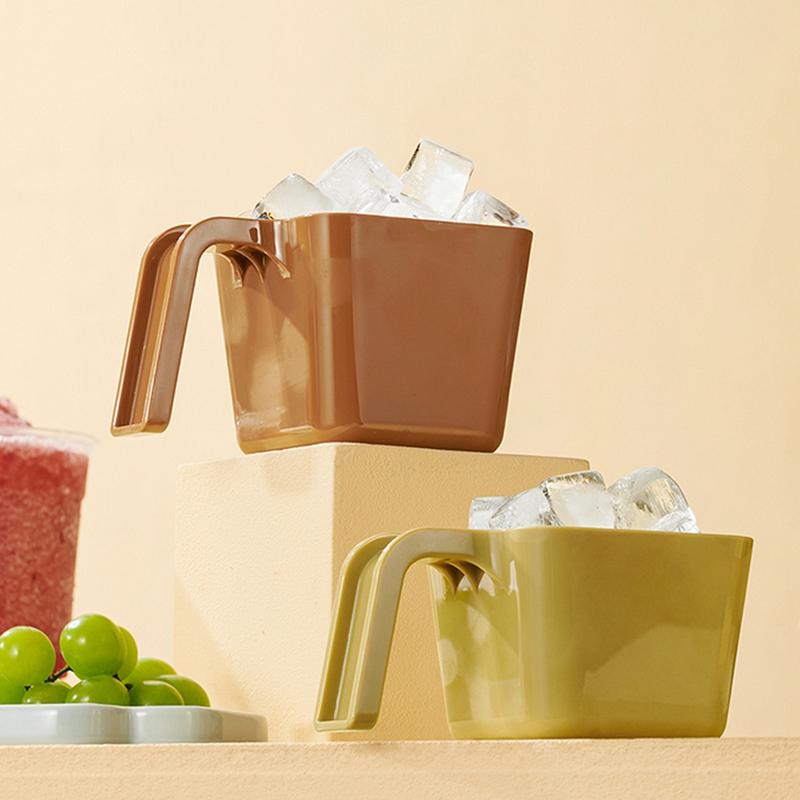 280/350/470/590Ml Ice Scoop Ice Shovel Plastic Square Ice Shovel Measuring Cup Coffee Shop Ice Shovel Gadget