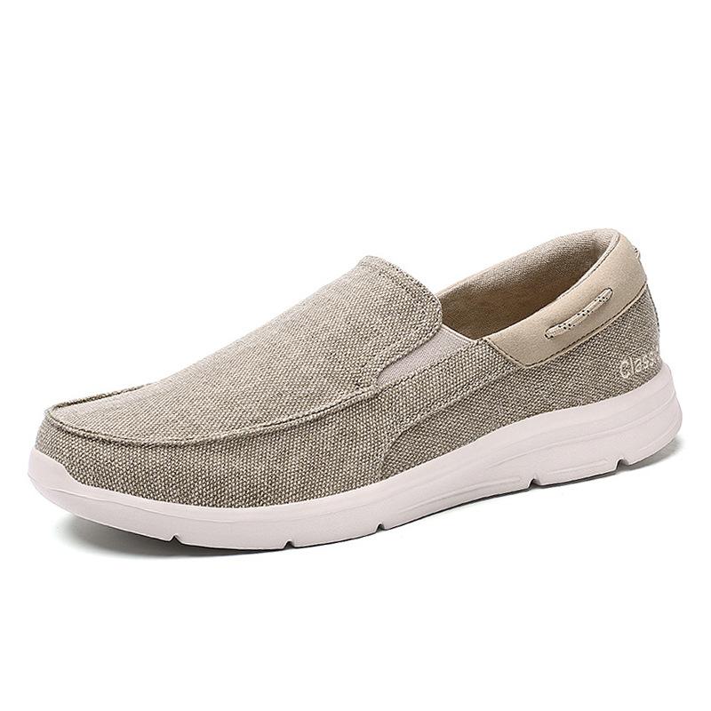 Casual Men's Canvas Shoes Fashion Men's Shoes One Pedal Lazy Cloth Shoes.