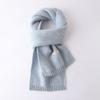 Australian 100% Wool Scarf New Solid Color Winter Warm Knit Neck Warmer For Men And Women Cashmere Scarves