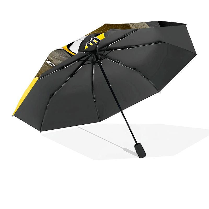 Pittsburgh Hockey Player Crosby Umbrella 8-Frame for Travel, Camping, Casual Lightweight Portable Umbrella, Essential for Every Family Holidays Gift