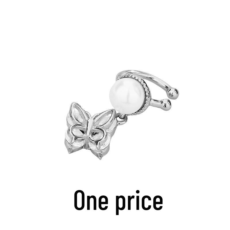 Zirkonový geometrický nepravidelný dvouvrstvý náušnicový klip: Unisex trendy kroucené náušnice, nevyžadují piercing.