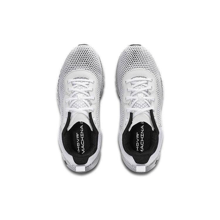 Under Armour HOVR Machina 2 Comfortable Low-Top Casual Running Shoes Men sneaker White Black 3024738-107