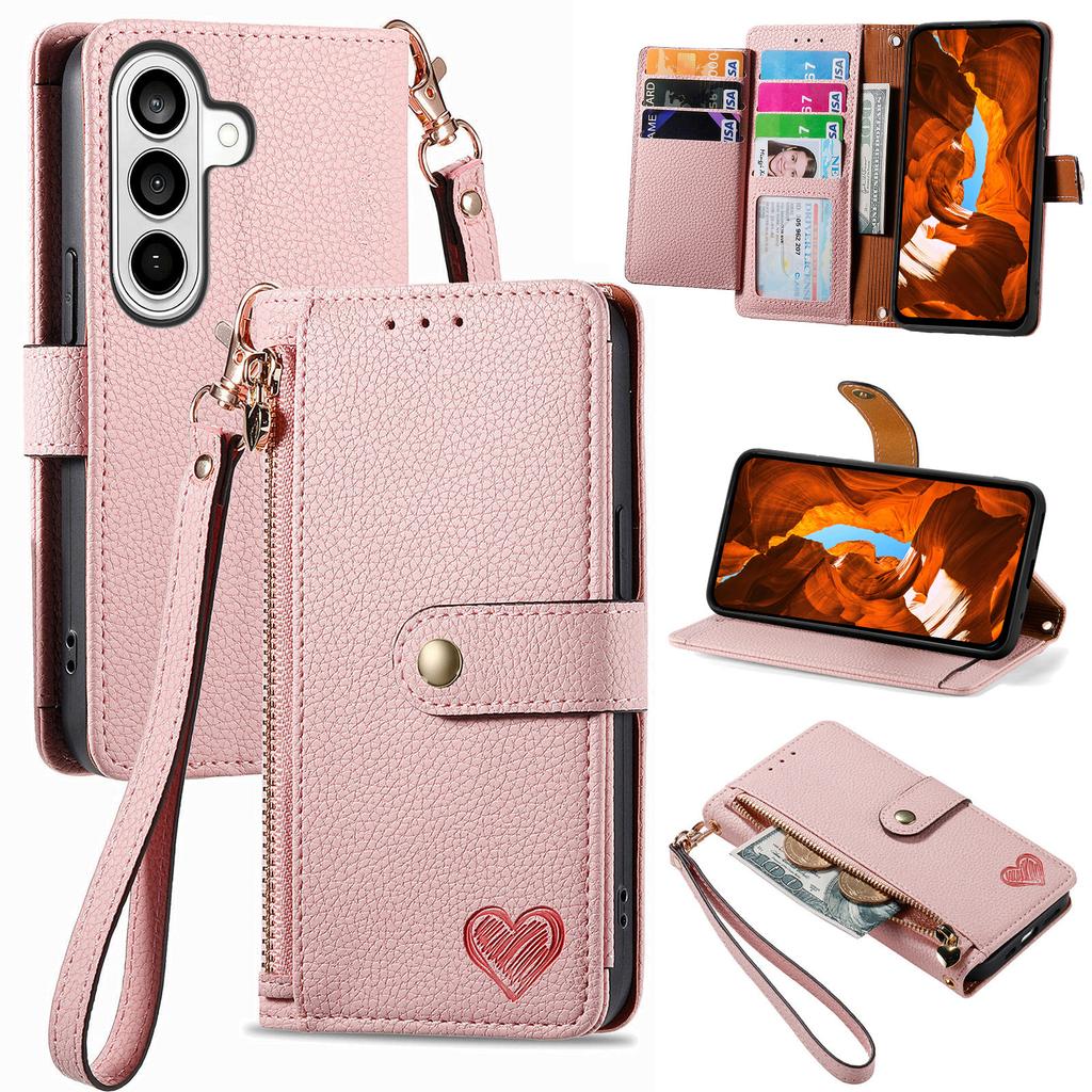 For Xiaomi 17 Pro Max Cases Wallet Stand Retro Texture Leather Phone Cover with Lanyard