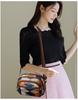 2024 Ethnic Color Block Patchwork Crossbody Phone Bag for Women