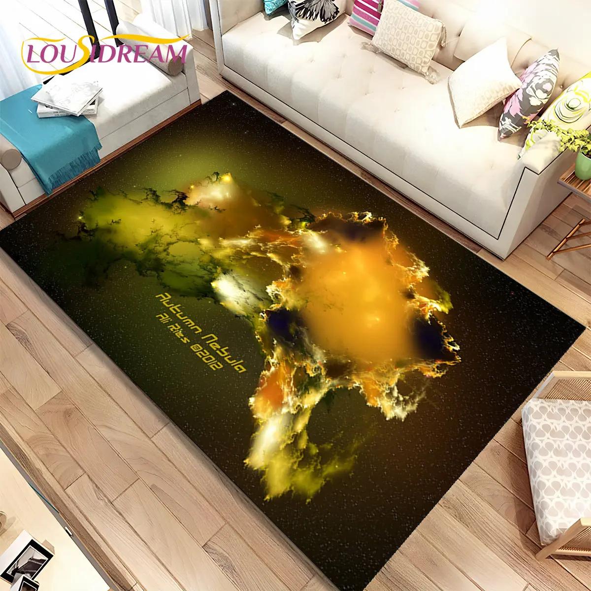 

Galaxy Universe Space Stars Area Rug Non-slip Carpet for Home Living Room Bedroom Kids Play Mat HD Decor 40x60cm16x24in
