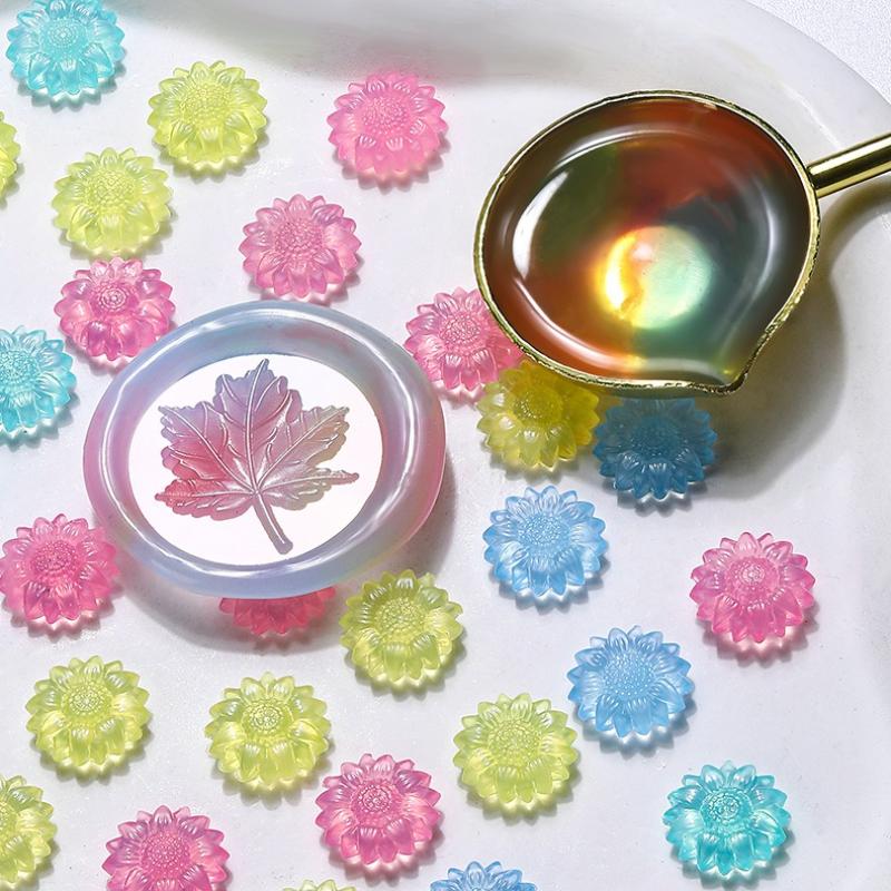 100pcs/500g Mixed Color Semi Transparent Wax Particles Semi Transparent Lacquer Wax Seal Wedding Invitation Wax Seal