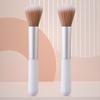 Yousheng 2Pcs Loose Powder Brushes Artificial Fiber Soft Bristle Non-slip Plastic Handle Professional Makeup Tools Portable Contour Foundation Brush