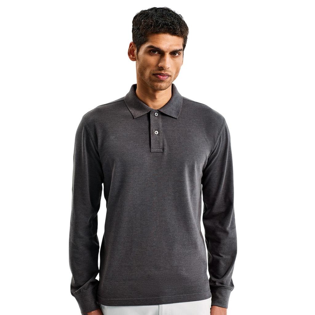 Asquith & Fox Mens Classic Fit Long Sleeve Polo Shirt