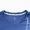 Mizuno Szybkoschnący Elastyczny Oddychający Sportowy T-shirt z Krótkim Rękawem Unisex Bluzki Gwiezdny Niebieski C2CA53Z726