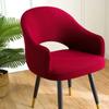 Nordic Curved Chair Cover Integrated Dining Chair Cover With Half Circle Full Coverage Universal Decoration For All Seasons