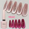 Smalto per unghie in gel magnetico per occhi di gatto, smalto olografico, glitter riflettente, impregnante, vernici semipermanenti UV, manicure, nail art