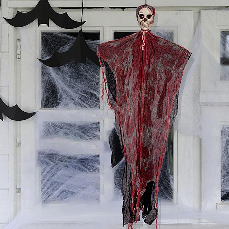 Halloween Skeleton Hanging Ghost Creepy Garden Decoration Hanging Ghost Haunted House Secret Room Bar Props