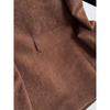 Autumn New Women Caramel Brown Corduroy Shoulder Blazers Popular Neapolitan High-Grade Small Suit
