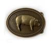 Trendy Wild Boar Leather Hip Hop Western Cowboy Belt Buckle