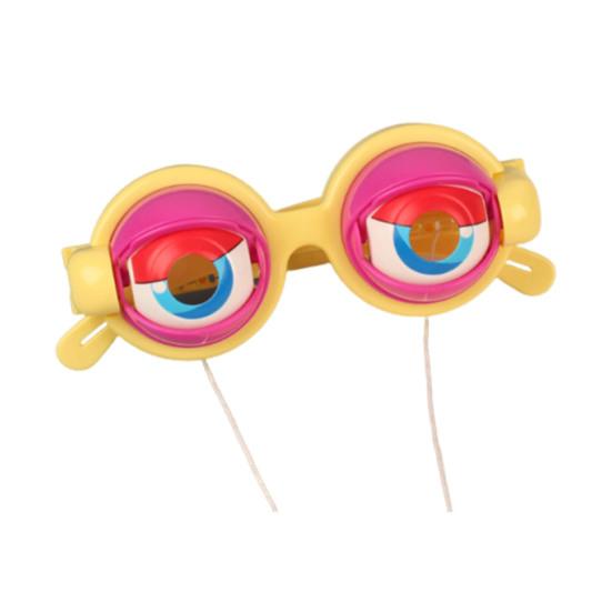 Crazy Eyes Googly Glasses Toy Winking Glasses with Pull-String Blinking Action Fun Novelty Prop for Kids Party Stage Performance