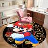 Super Mario Print Round Rug, Washable Floor Carpet, For Entryway Dorm Laundry Room Office Study, Home Decor Birthday Christmas Gift