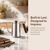 Drip Spout Gooseneck Coffee Kettle Wooden Handle Stainless Steel Teapot Pour Over Kettle  Home Use