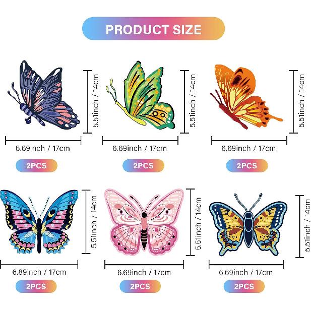 36 Pcs Butterfly Party Decoration Hanging Swirl Streamer Hanging Ceiling Large Paper Butterfly Decoration for Spring Summer Wedding Home Garden Girl
