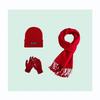 EILEI 6055 Warm Winter Set with Faux Cashmere Scarf, Hat, and Gloves