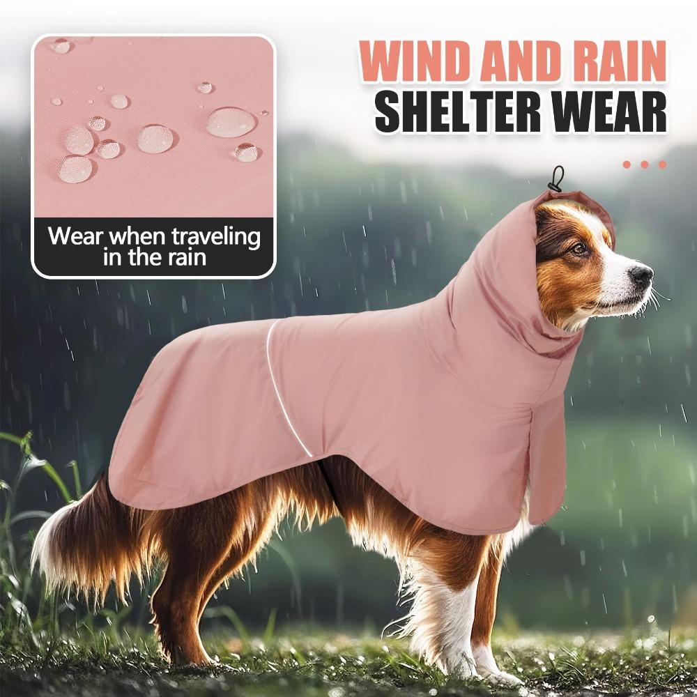 Adjustable Dog Rain Jacket Waterproof Pet Dog Raincoat Dog Sun Protection Clothing  For Dogs Puppy