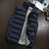 Herren Winter Stehkragen Warme ärmellose Jacke Ultraleichte weiße Freizeitweste Herrenweste Große Größe M-5XL