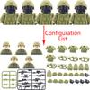 Military Special Forces MOC Building Block SWAT Ghost Commando Figures Police Soldiers Army Gun Weapons Children's Toy Gift B152