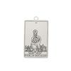 Dawapara Tarot Pendant for Necklaces Earings Suit of Pentacles Spiritual Jewelry Stainless Steel Charms for Jewelry Making