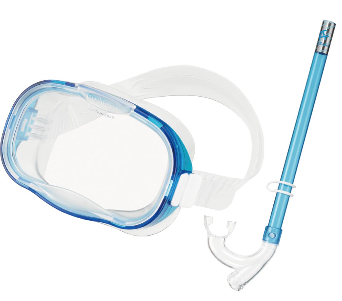 

REEF TOURER Snorkeling Set for Children Ages Includes a Mask and a Basic Clear RC9204 4-9, High-Performance Snorkel, Blue,