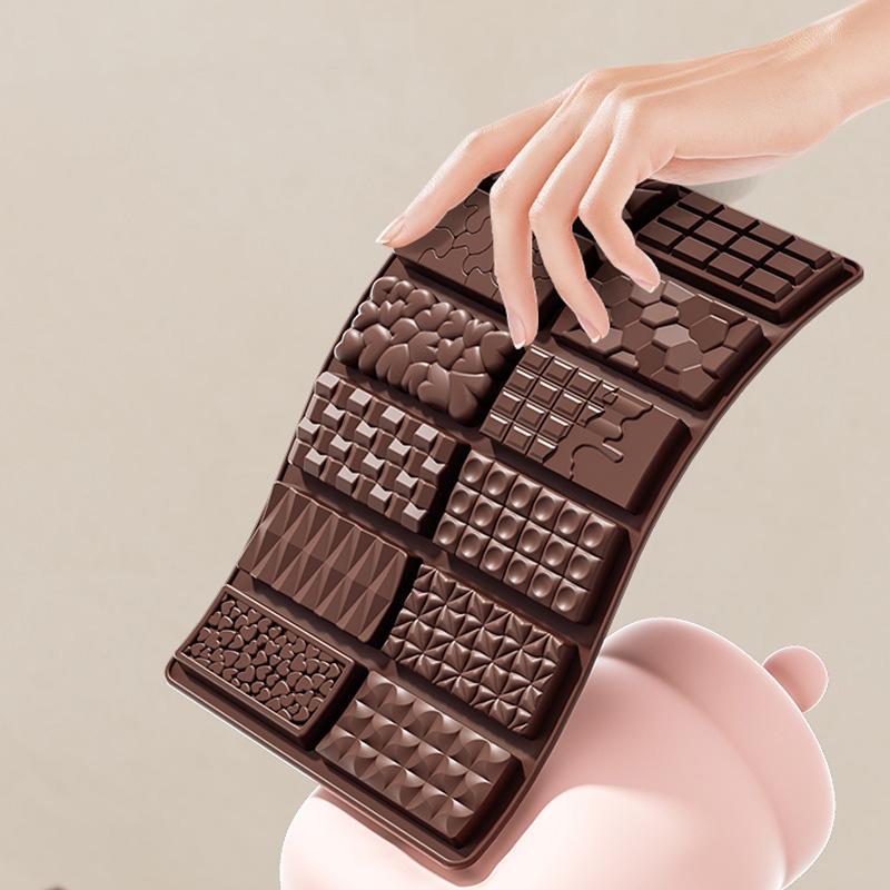 Dubai Chocolate Bar Mold Large Candy Bar Mold For Filli Pistachio Chocolate Bar Silicone Thick Mold For Stuffed Bar