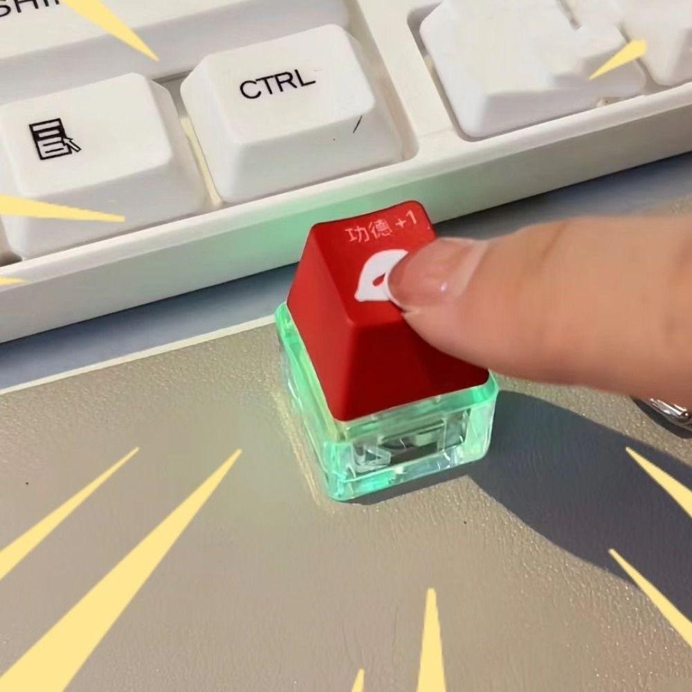 Button Cap Keycap Pendant Led Light Keycap Fidget Keychain New Finger Keyboard  Gift