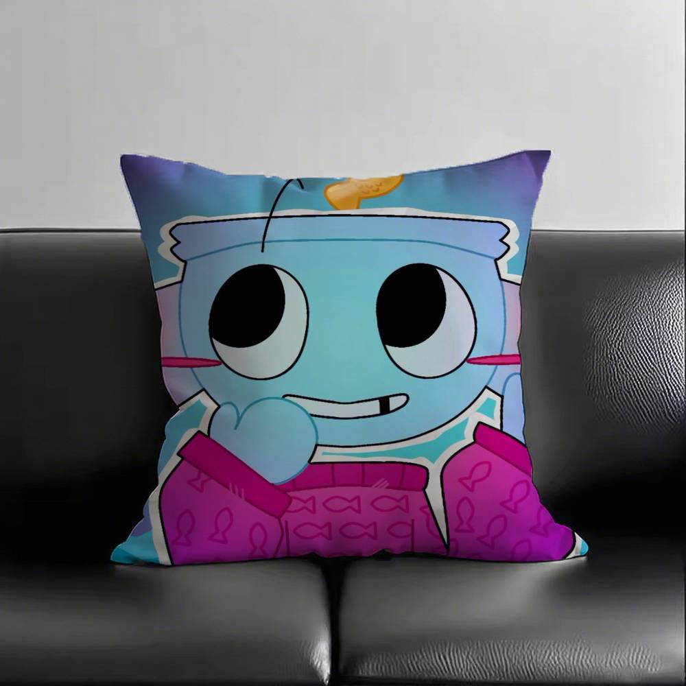 1Pc Anime D-Dandys World Finn Pillow Case Fashion Square Pillowcase Bedroom Sofa Room Ins Decoration Leisure