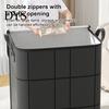 Large Packing Bags for Moving 3PCS Foldable Quilt Storage Bins with Reinforced Handles, Capacity Non-woven Fabric Under Bed Organizers Organizers,