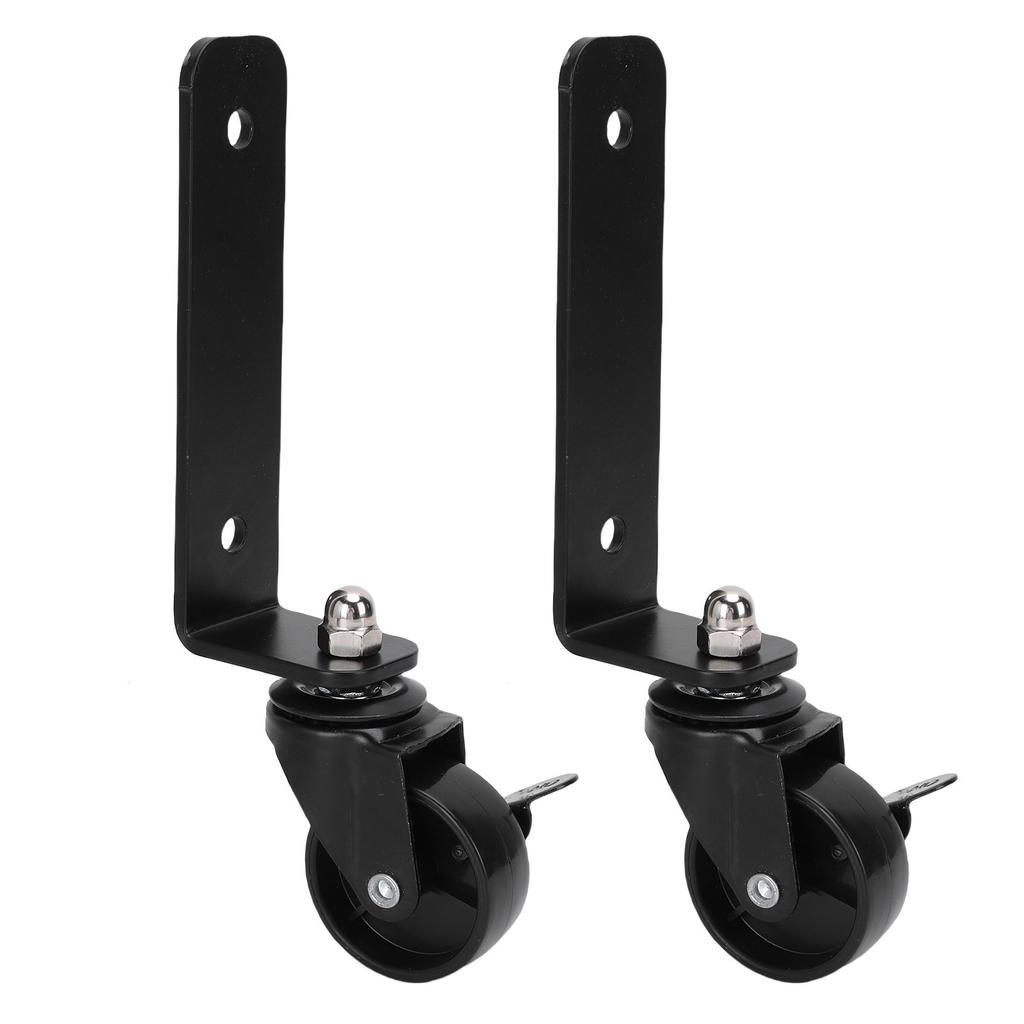 2 Set Steel Construction Front Wheels Upgraded Rolling Tool Box Caster Wheel Kit Accessories