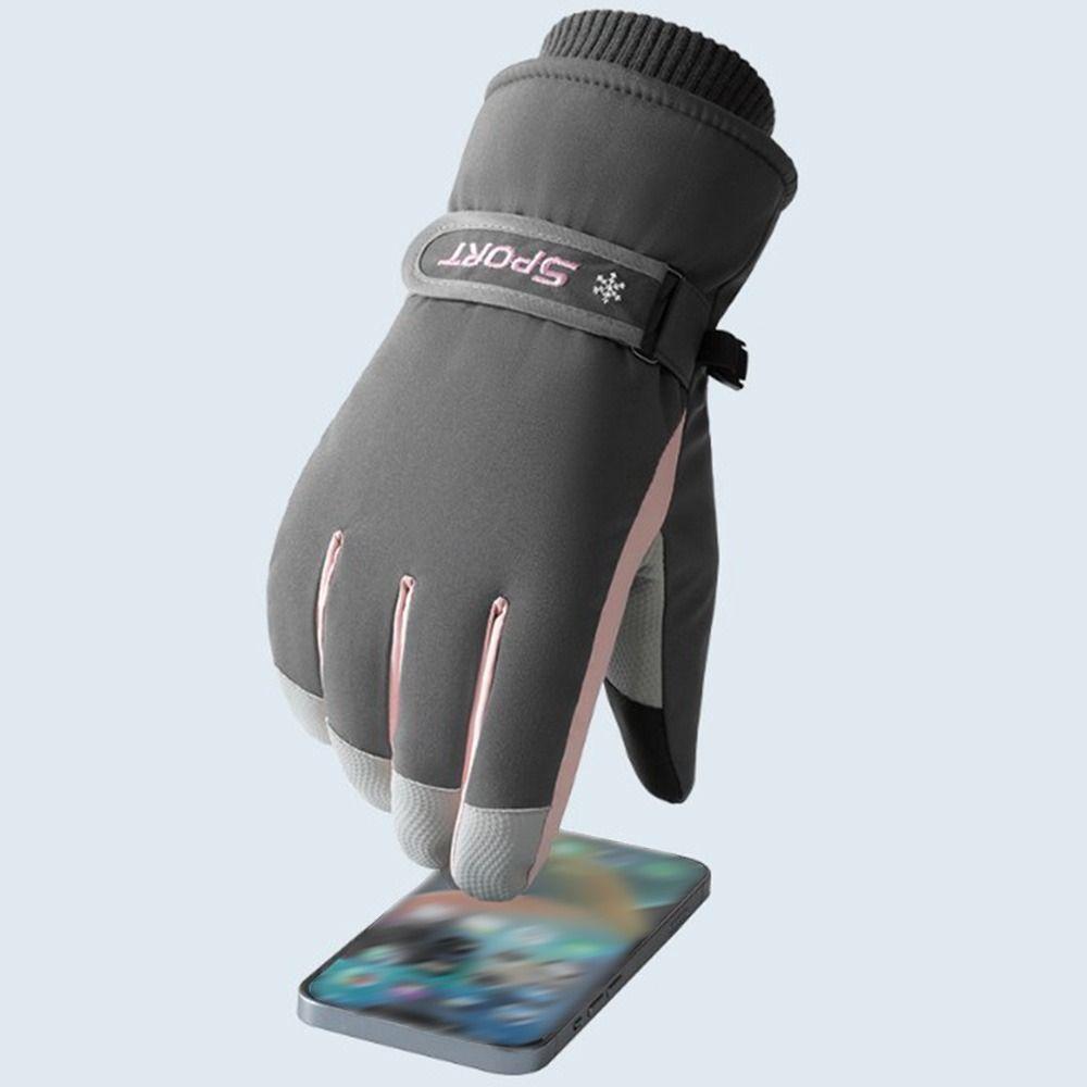Warm Driving Gloves Anti-Slip Snowboard Mittens Touchscreen Gloves  Motorcycle
