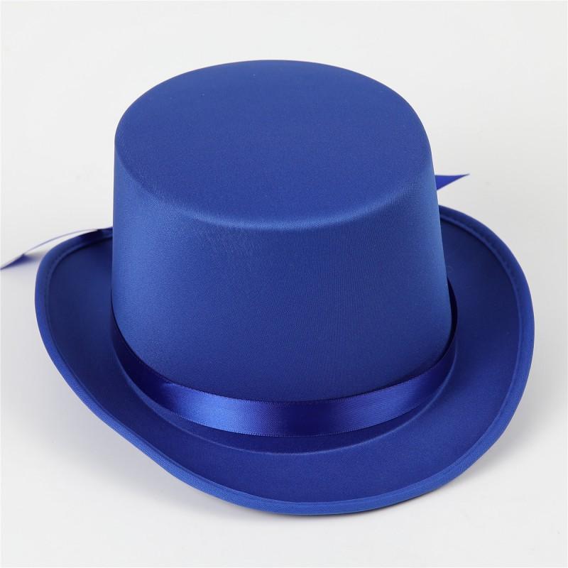 Vintage British Gentleman Hat Black Top Jazz Performance Magic Kids Stage Costume Fashion Tall