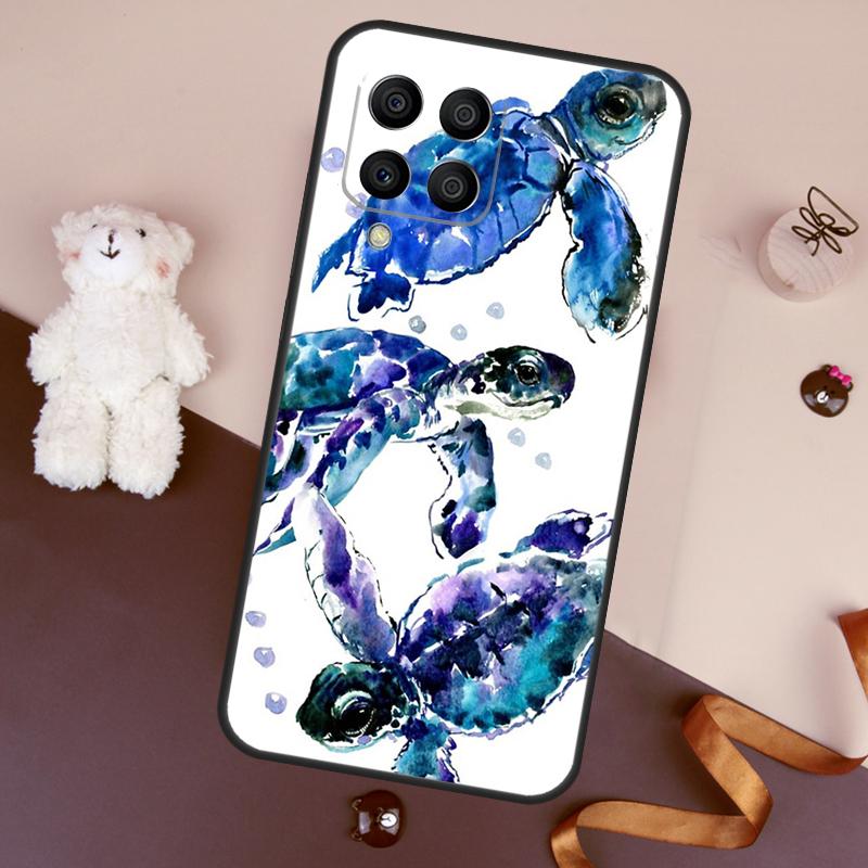 Swimming Freshwater Sea Turtles Case For Samsung Galaxy M06 M53 M13 M31 M11 M35 M55 M15 M56 M36 M16 M12 M32 M52 M14 M34 M54