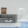 Hand Carved Floral Photo Frame Picture Holder Tabletop Wall Mounted Antique Clear Acrylic Side Table