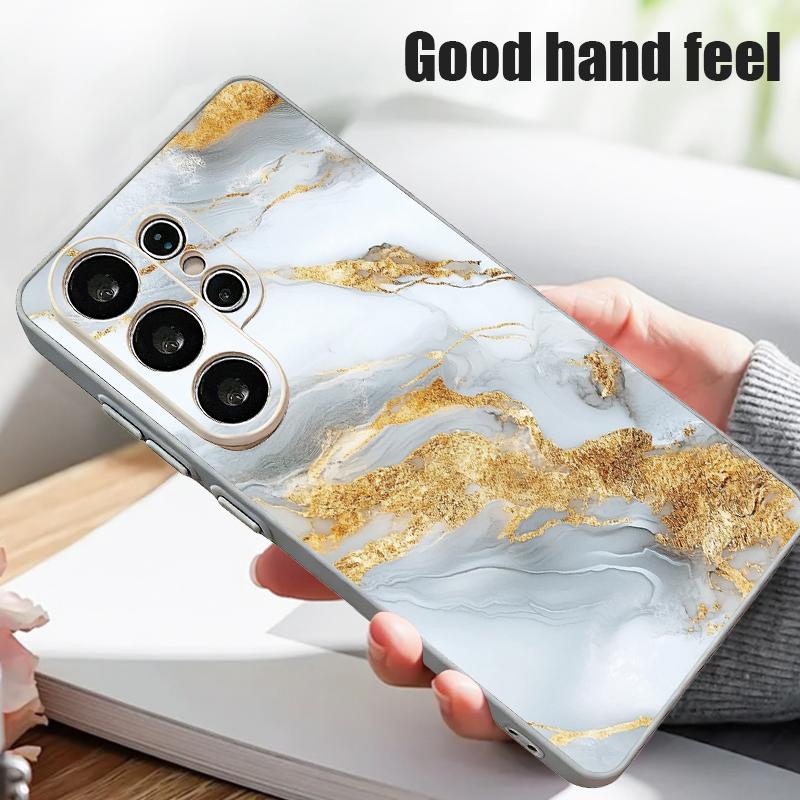 Magnetisch Für Magsafe Hülle Für Samsung Galaxy S26 Ultra S25 Edge S24 Plus S23 FE S22 A17 A54 A55 A56 A57 5G Gold Marmor Muster Hülle