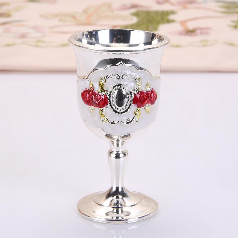 

Metal Liquor Glasses Highend European Style Vintage For Home Bar Use Style H